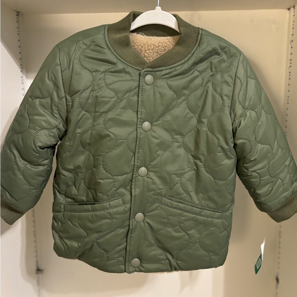 Toddler Quilted Sherpa Jacket